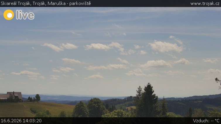Skiareál Troják - Troják, Maruška - parkoviště - 16.6.2026 v 14:03