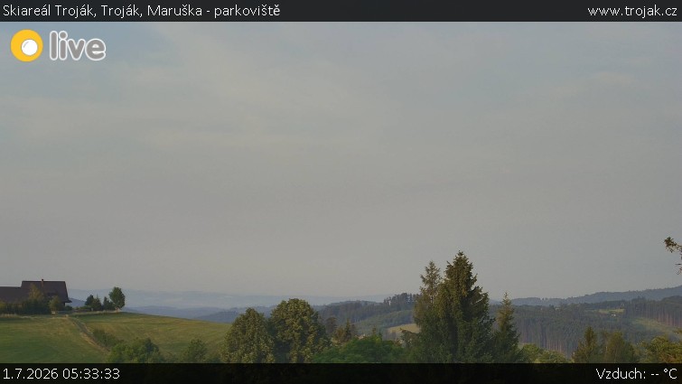 Skiareál Troják - Troják, Maruška - parkoviště - 1.7.2026 v 05:33