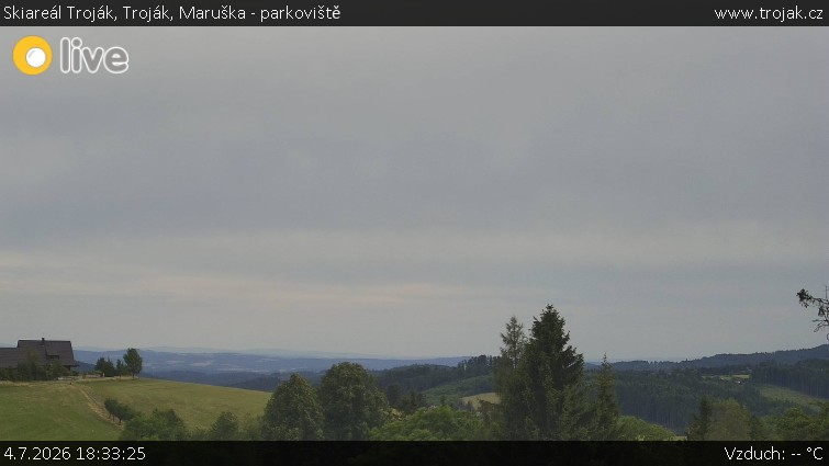 Skiareál Troják - Troják, Maruška - parkoviště - 4.7.2026 v 18:33