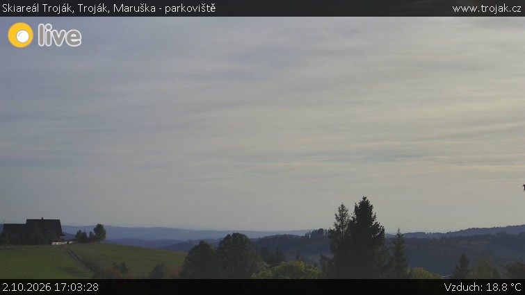 Skiareál Troják - Troják, Maruška - parkoviště - 2.10.2026 v 17:03