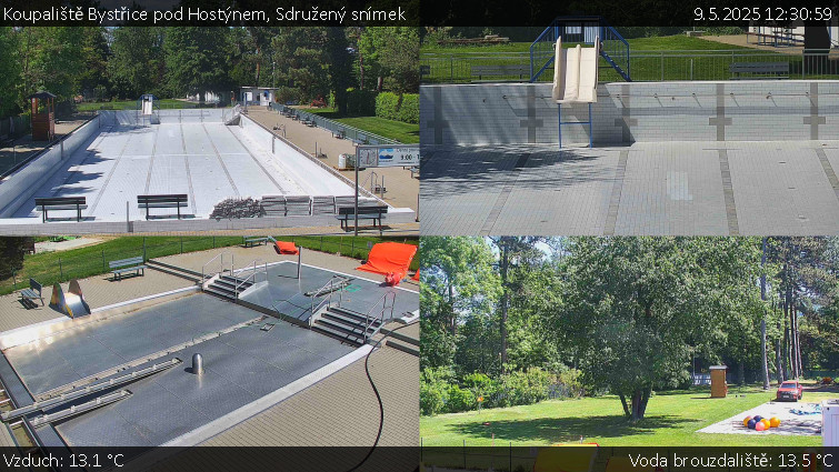 Koupaliště Bystřice pod Hostýnem - Sdružený snímek - 9.5.2025 v 12:30 Koupaliště Bystřice pod Hostýnem - Sdružený snímek - 9.5.2025 v 12:30