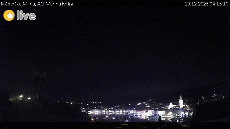Městečko Milna - ACI Marina Milna - 20.12.2025 v 04:15