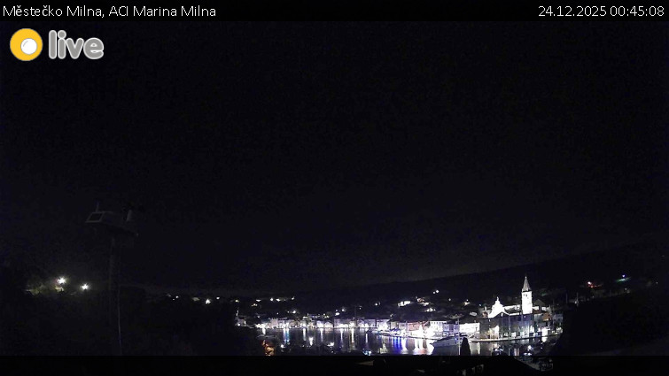 Městečko Milna - ACI Marina Milna - 24.12.2025 v 00:45
