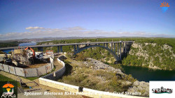 Skradin, řeka Krka, most A1