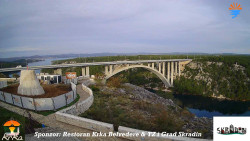 Skradin, řeka Krka, most A1