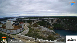 Skradin, řeka Krka, most A1