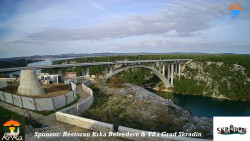 Skradin, řeka Krka, most A1