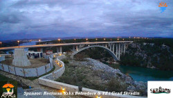 Skradin, řeka Krka, most A1
