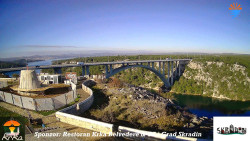 Skradin, řeka Krka, most A1