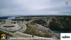 Skradin, řeka Krka, most A1
