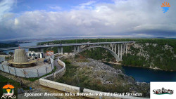 Skradin, řeka Krka, most A1