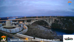 Skradin, řeka Krka, most A1