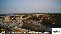 Skradin, řeka Krka, most A1