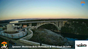 Městečko Skradin - Skradin, řeka Krka, most A1 - 31.12.2025 v 07:45 Městečko Skradin - Skradin, řeka Krka, most A1 - 31.12.2025 v 07:45