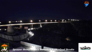 Městečko Skradin - Skradin, řeka Krka, most A1 - 1.1.2026 v 00:45 Městečko Skradin - Skradin, řeka Krka, most A1 - 1.1.2026 v 00:45