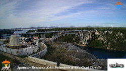 Skradin, řeka Krka, most A1