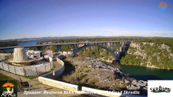 Skradin, řeka Krka, most A1