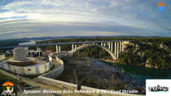 Skradin, řeka Krka, most A1