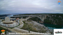 Skradin, řeka Krka, most A1