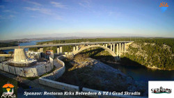 Skradin, řeka Krka, most A1