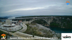 Skradin, řeka Krka, most A1