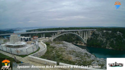 Skradin, řeka Krka, most A1