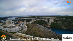 Skradin, řeka Krka, most A1