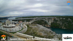 Skradin, řeka Krka, most A1