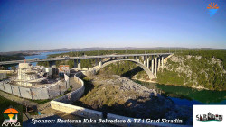 Skradin, řeka Krka, most A1