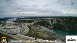 Skradin, řeka Krka, most A1