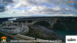 Skradin, řeka Krka, most A1