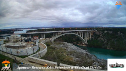 Skradin, řeka Krka, most A1
