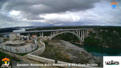 Skradin, řeka Krka, most A1