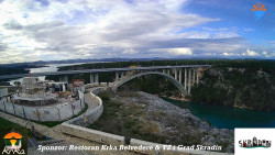 Skradin, řeka Krka, most A1