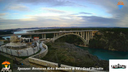 Skradin, řeka Krka, most A1