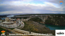 Skradin, řeka Krka, most A1