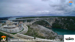 Skradin, řeka Krka, most A1