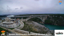Skradin, řeka Krka, most A1