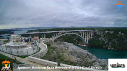 Skradin, řeka Krka, most A1