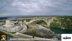 Skradin, řeka Krka, most A1