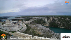 Skradin, řeka Krka, most A1