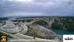 Skradin, řeka Krka, most A1