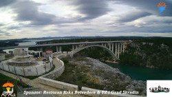 Skradin, řeka Krka, most A1