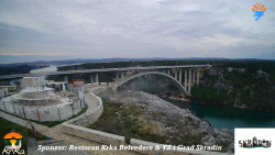 Skradin, řeka Krka, most A1