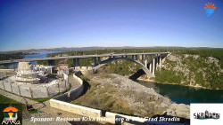 Skradin, řeka Krka, most A1