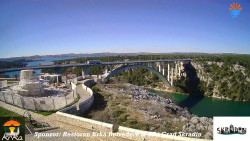 Skradin, řeka Krka, most A1