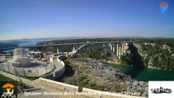 Skradin, řeka Krka, most A1