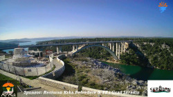 Skradin, řeka Krka, most A1