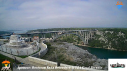 Skradin, řeka Krka, most A1