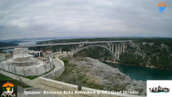 Skradin, řeka Krka, most A1